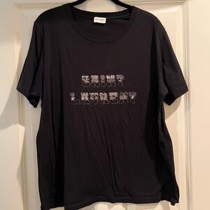 Black Saint Laurent tee